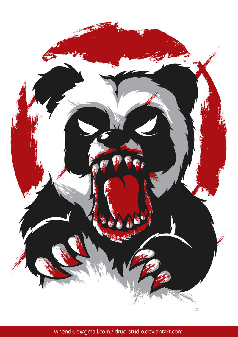 Angry Panda Vector At Vectorified Collection Of Angry Panda