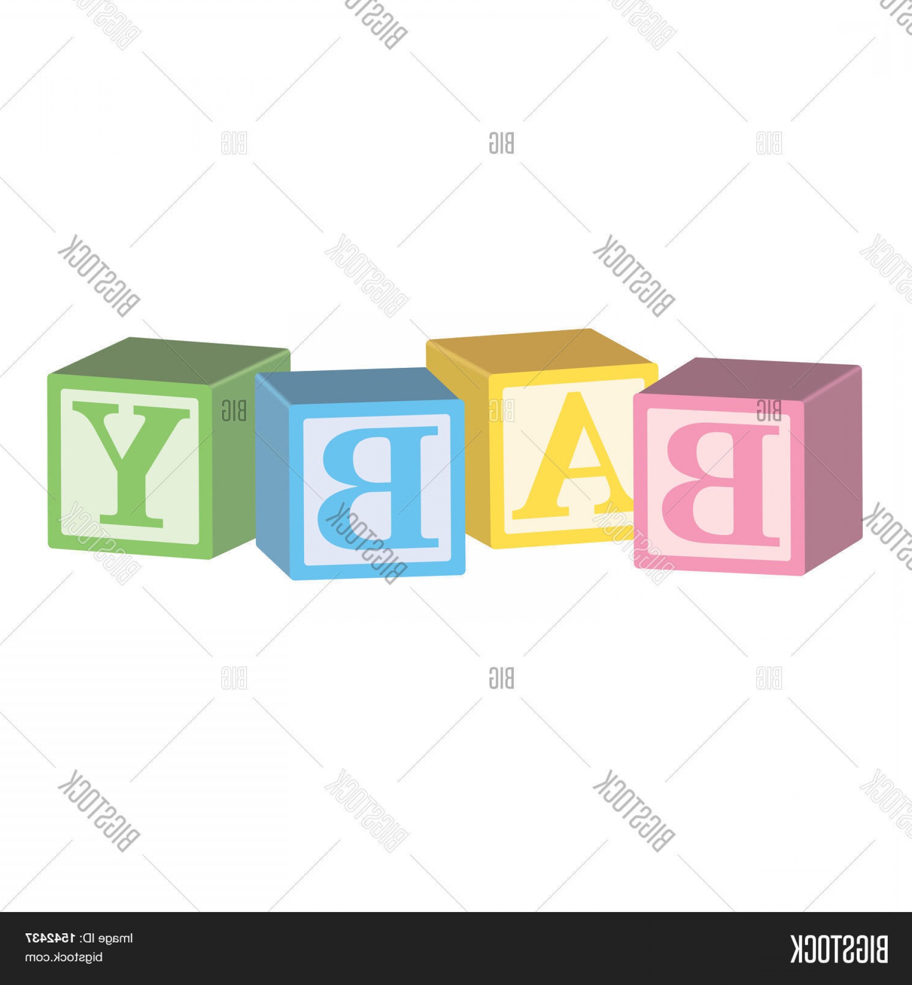 Baby Blocks Vector At Vectorified Collection Of Baby Blocks