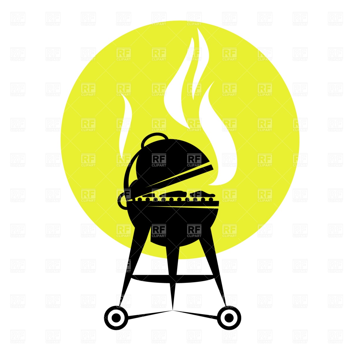 Bbq Silhouette Vector Free At Vectorified Collection Of Bbq