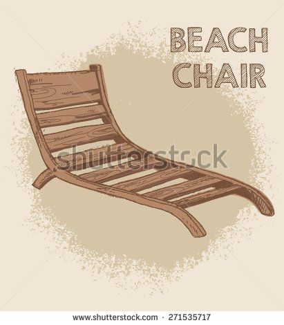 Beach Chair Vector At Vectorified Collection Of Beach Chair