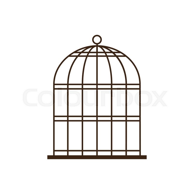 Birdcage Silhouette Vector At Vectorified Collection Of Birdcage