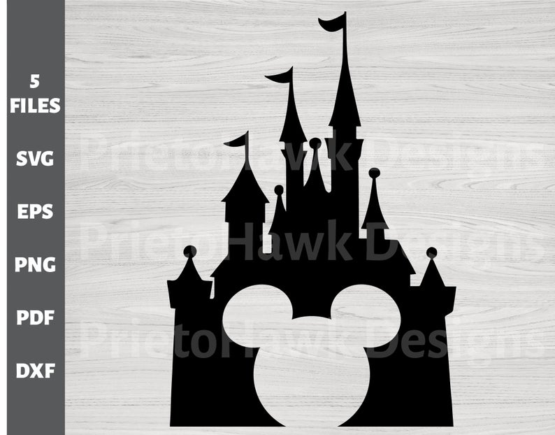 Cinderella Castle Silhouette Vector At Vectorified Collection Of