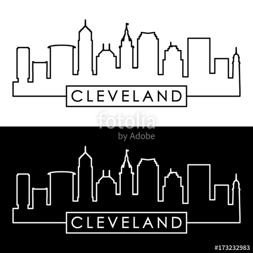 Cleveland Skyline Vector At Vectorified Collection Of Cleveland