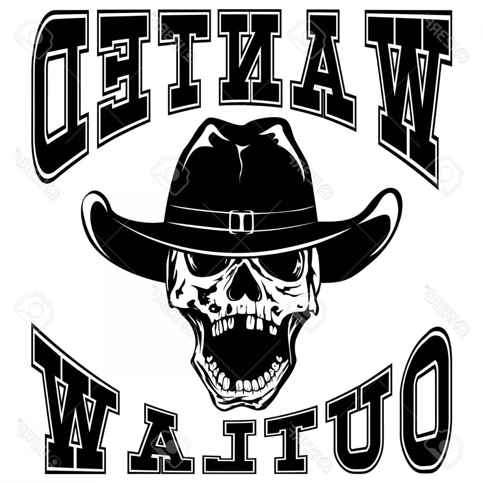 Cowboy Skull Vector At Vectorified Collection Of Cowboy Skull