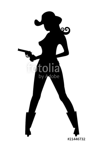 Cowgirl Silhouette Vector At Vectorified Collection Of Cowgirl