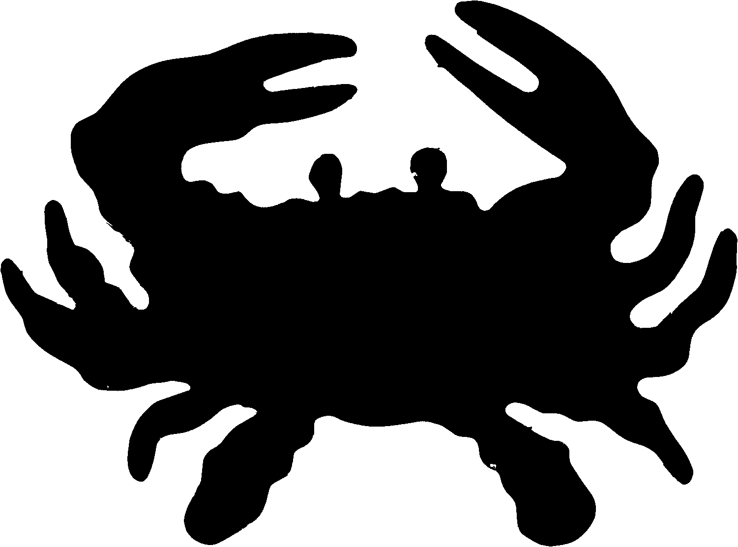 Crab Silhouette Vector At Vectorified Collection Of Crab