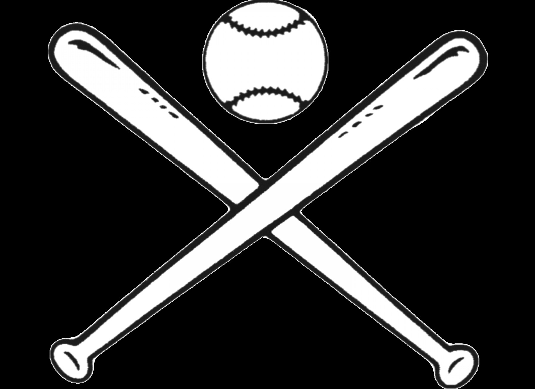 Crossed Baseball Bats Vector At Vectorified Collection Of Crossed