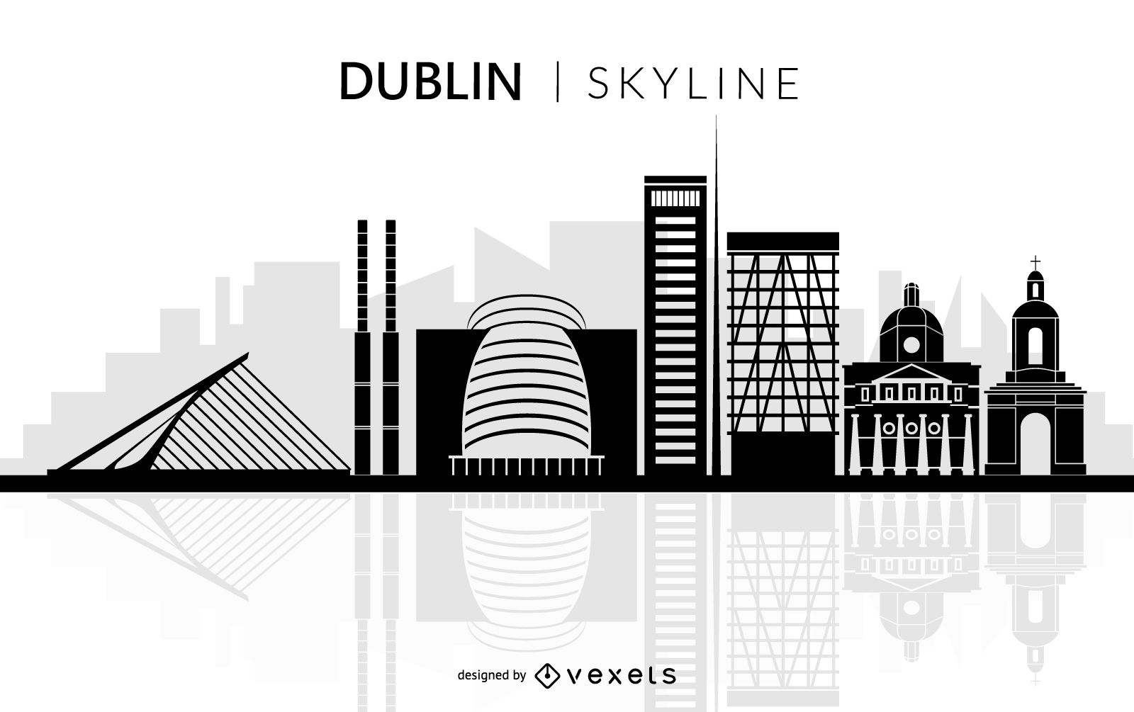 Dublin Skyline Vector At Vectorified Collection Of Dublin Skyline