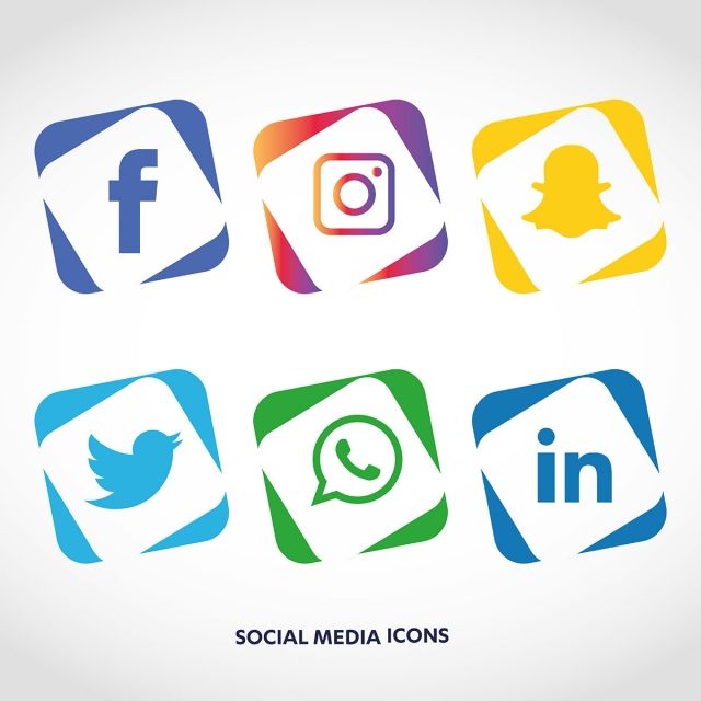 Facebook Instagram Twitter Icons Vector At Vectorified Collection