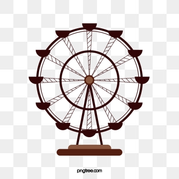 Ferris Wheel Silhouette Vector At Vectorified Collection Of