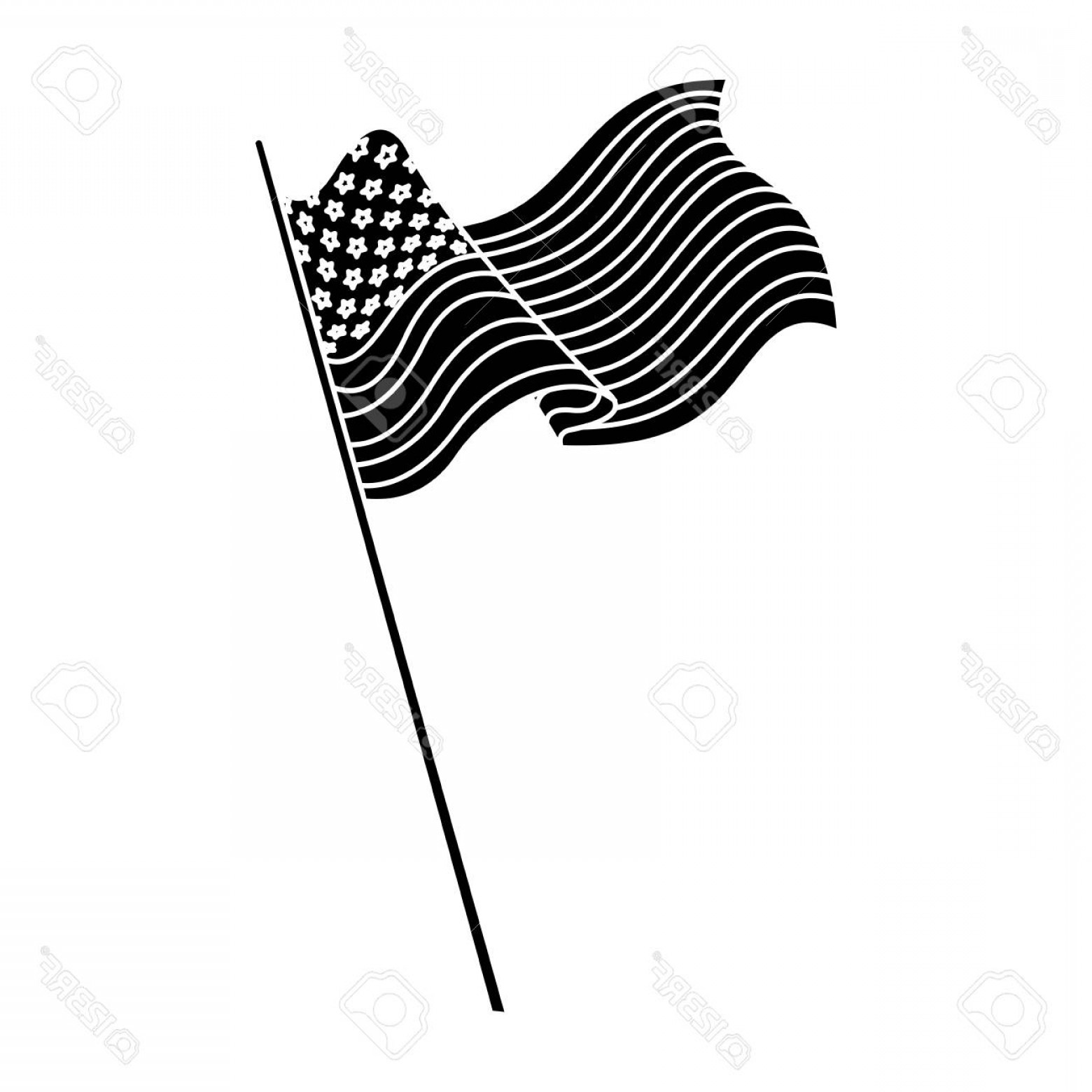 Flag Silhouette Vector At Vectorified Collection Of Flag