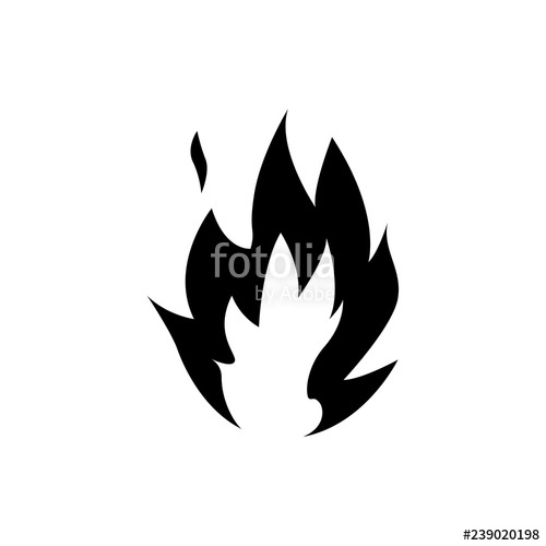 Flame Silhouette Vector At Vectorified Collection Of Flame