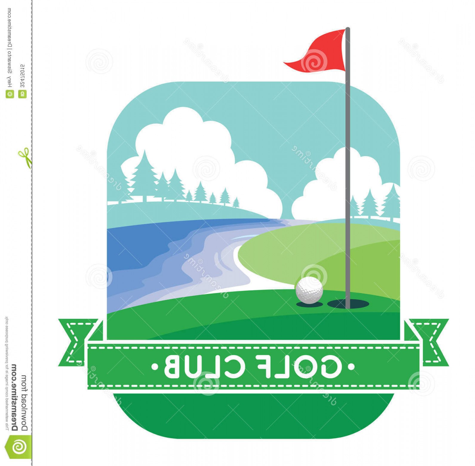 Golf Green Vector At Vectorified Collection Of Golf Green Vector