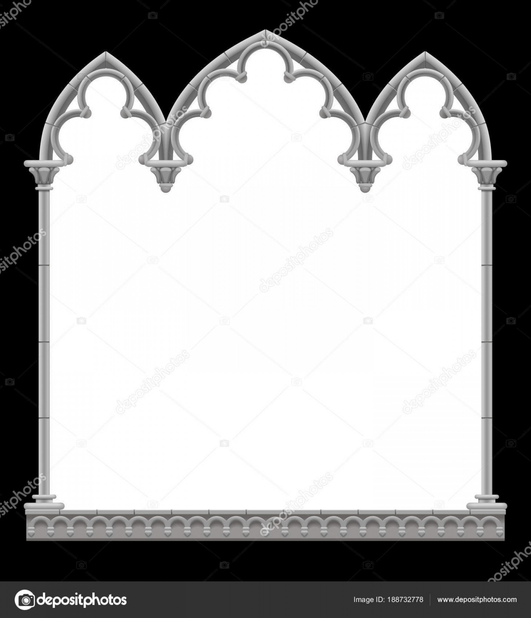 Gothic Frame Vector At Vectorified Collection Of Gothic Frame