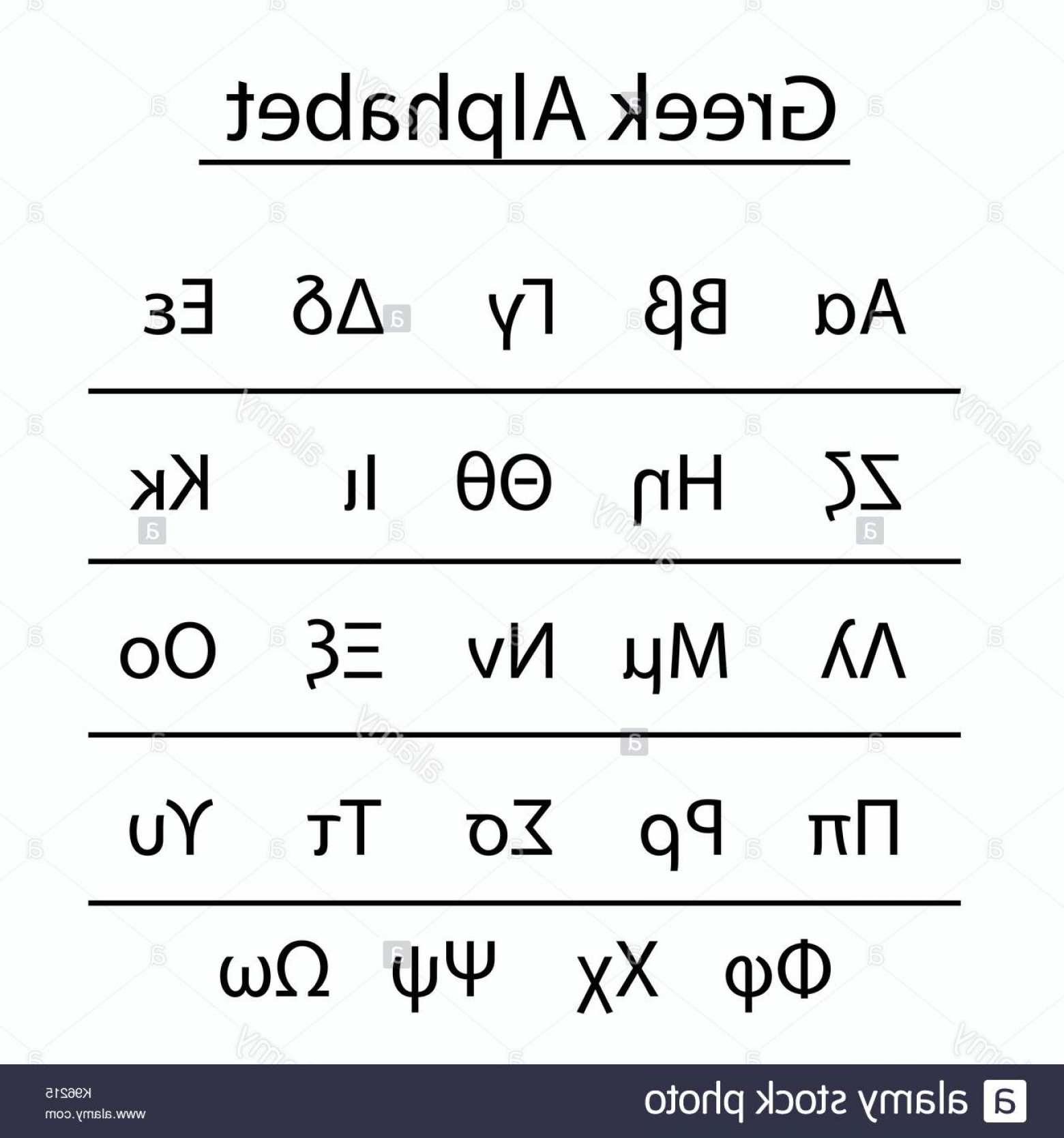 Greek Alphabet Vector At Vectorified Collection Of Greek Alphabet