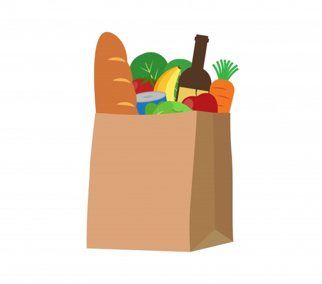 Grocery Bag Vector At Vectorified Collection Of Grocery Bag