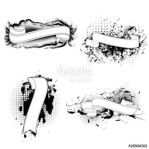 Grunge Ribbon Vector At Vectorified Collection Of Grunge Ribbon