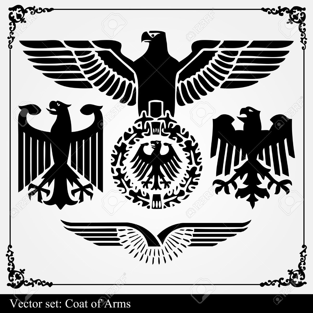 Heraldic Eagle Vector At Vectorified Collection Of Heraldic Eagle