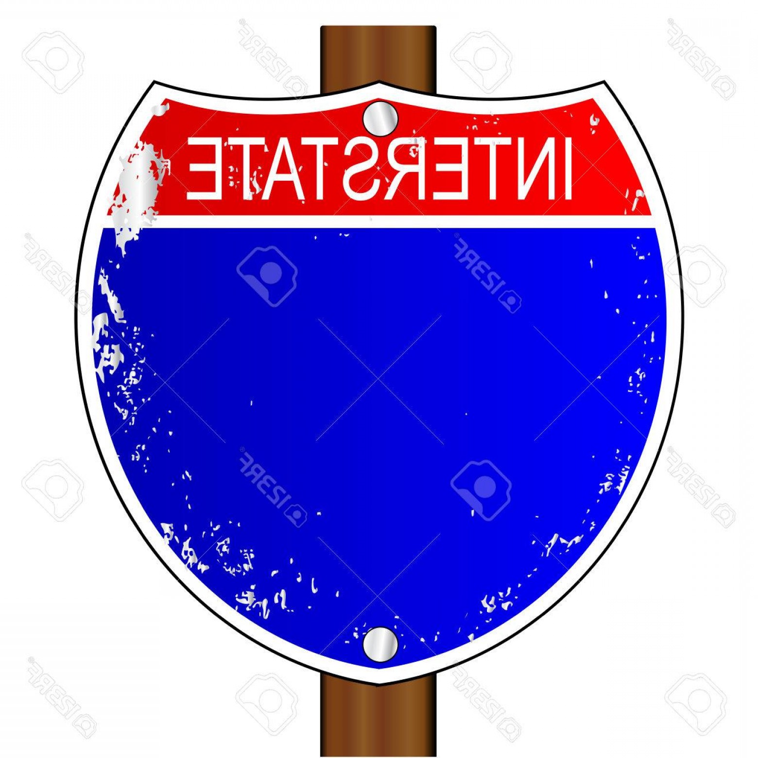 Interstate Sign Vector At Vectorified Collection Of Interstate