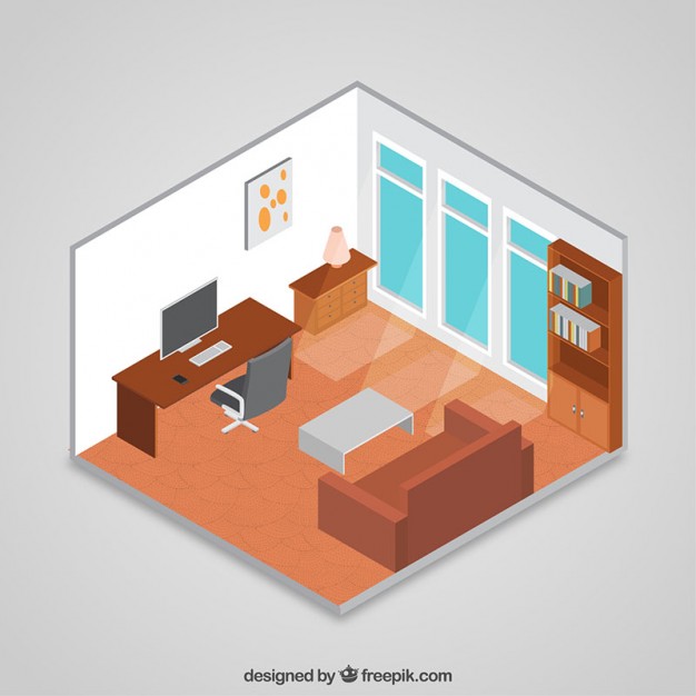 Isometric Room Vector At Vectorified Collection Of Isometric Room