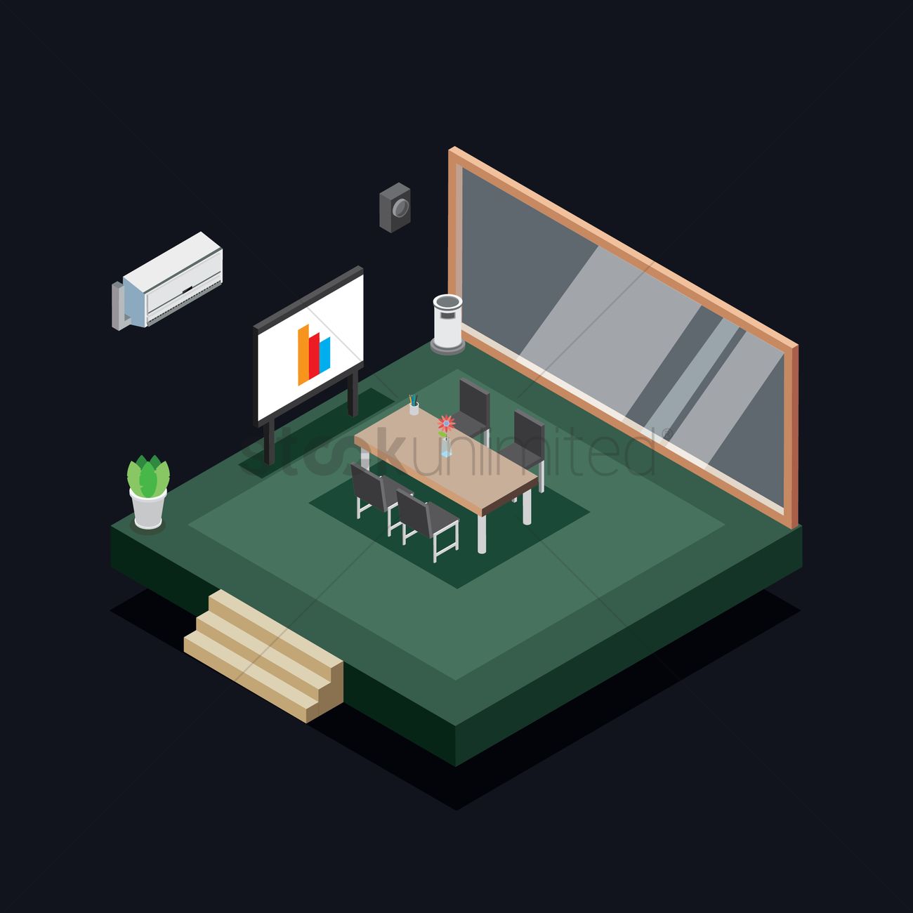 Isometric Room Vector At Vectorified Collection Of Isometric Room