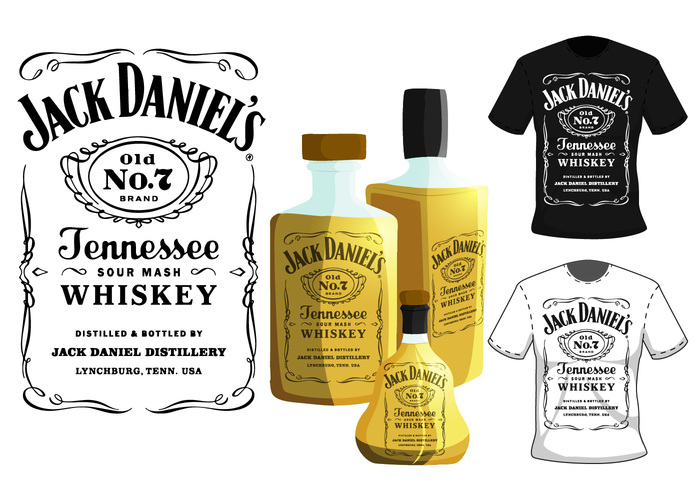 Jack Daniels Bottle Vector At Vectorified Collection Of Jack