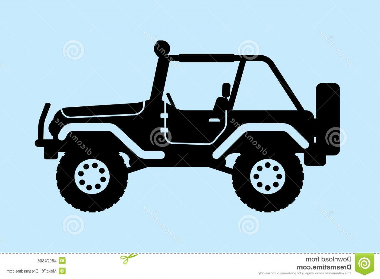 Jeep Silhouette Vector At Vectorified Collection Of Jeep