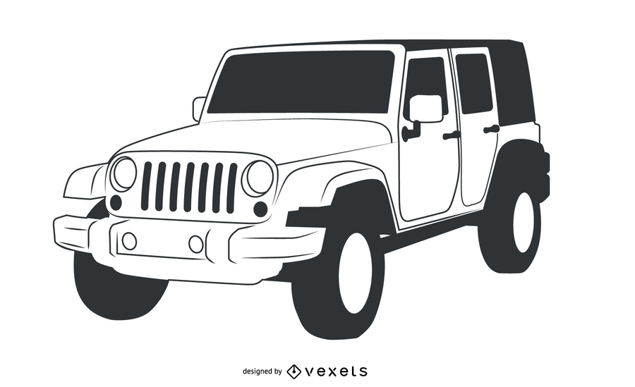 Jeep Silhouette Vector At Vectorified Collection Of Jeep