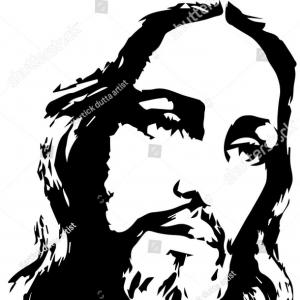 Jesus Christ Drawing Black And White At Paintingvalley Explore