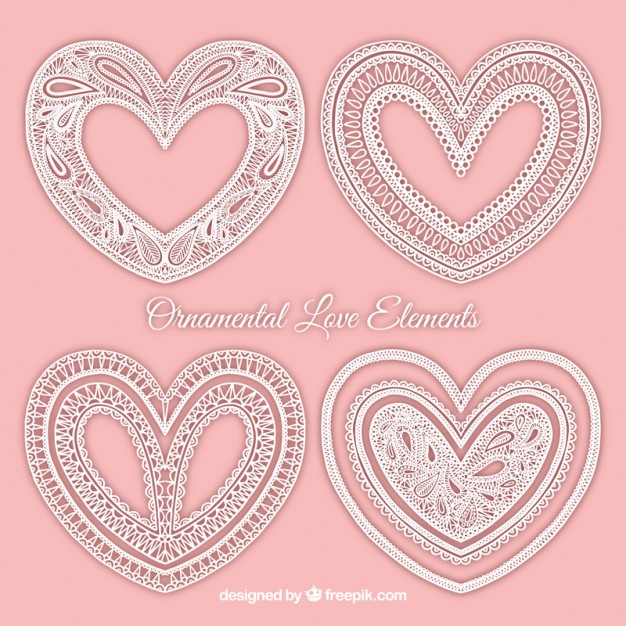 Lace Heart Vector At Vectorified Collection Of Lace Heart Vector