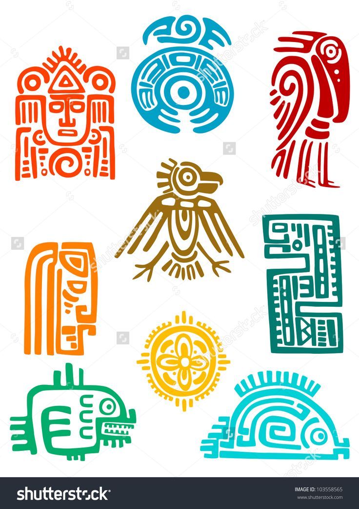 Mayan Symbols Vector At Vectorified Collection Of Mayan Symbols