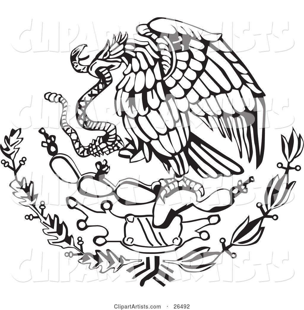 Mexican Eagle Vector At Vectorified Collection Of Mexican Eagle