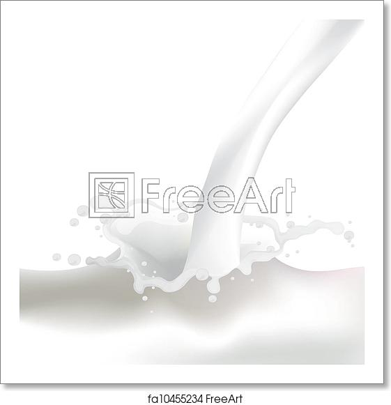 Milk Splash Vector At Vectorified Collection Of Milk Splash