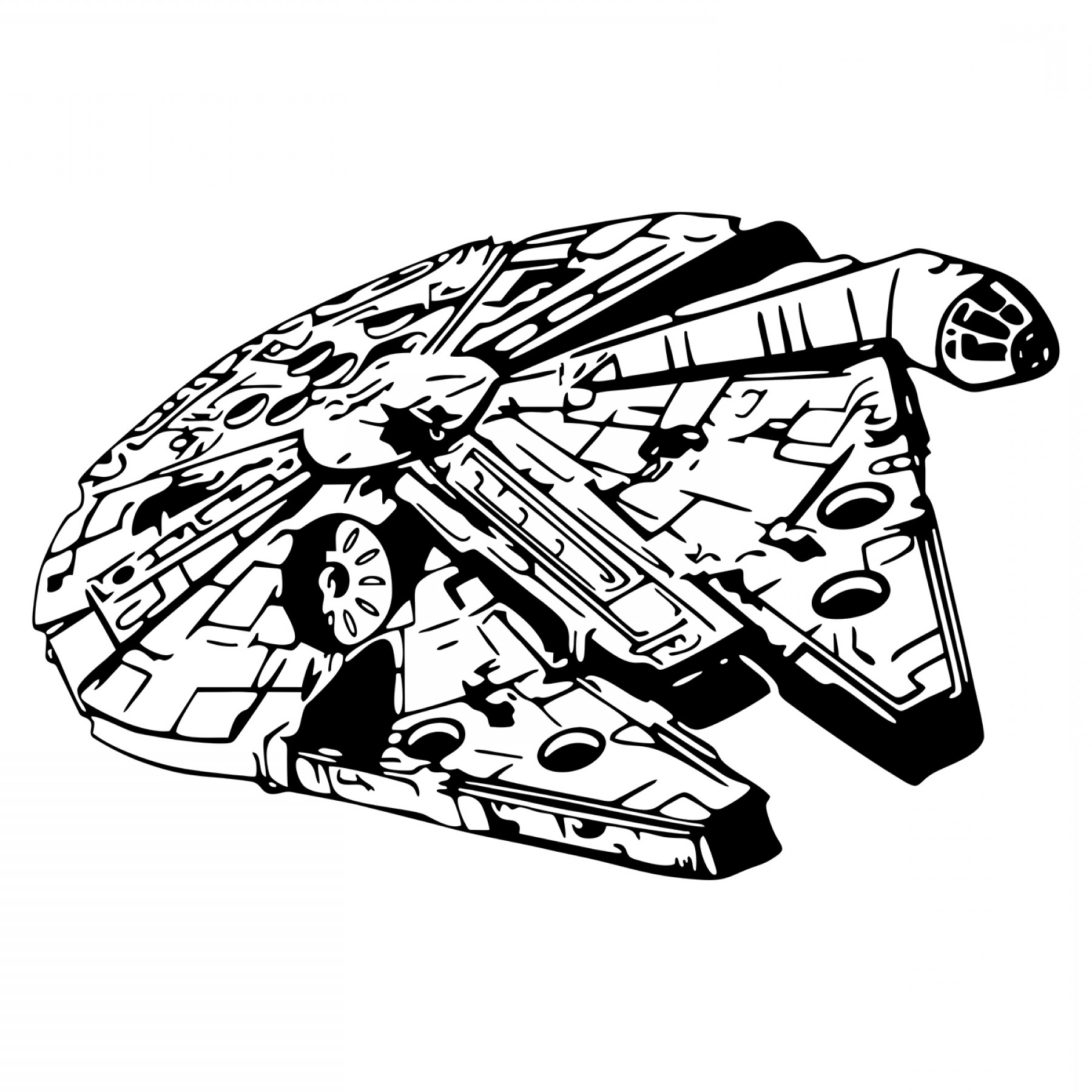 Millenium Falcon Vector At Vectorified Collection Of Millenium