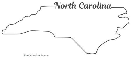 North Carolina Outline Vector At Vectorified Collection Of North