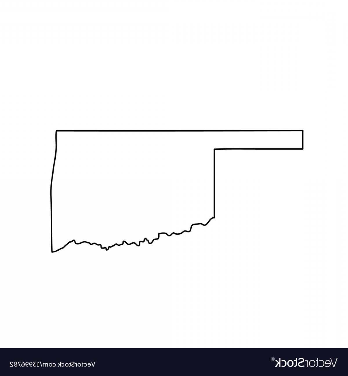 Oklahoma State Outline Vector At Vectorified Collection Of