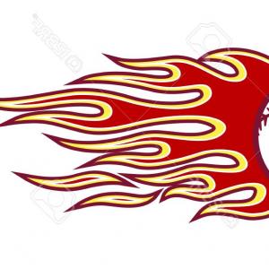 Racing Flames Vector At Vectorified Collection Of Racing Flames