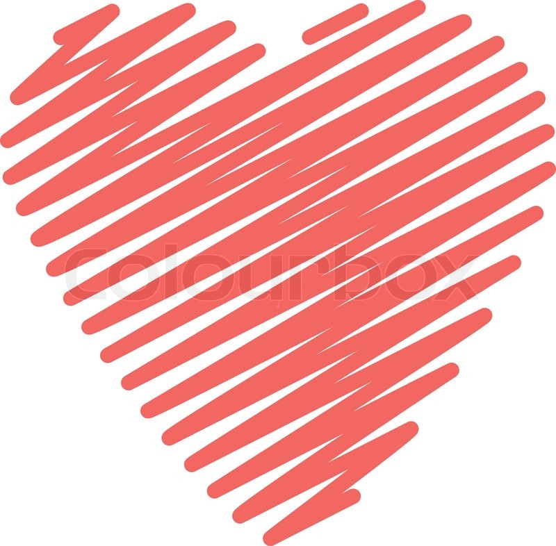 Scribble Heart Vector At Vectorified Collection Of Scribble Heart