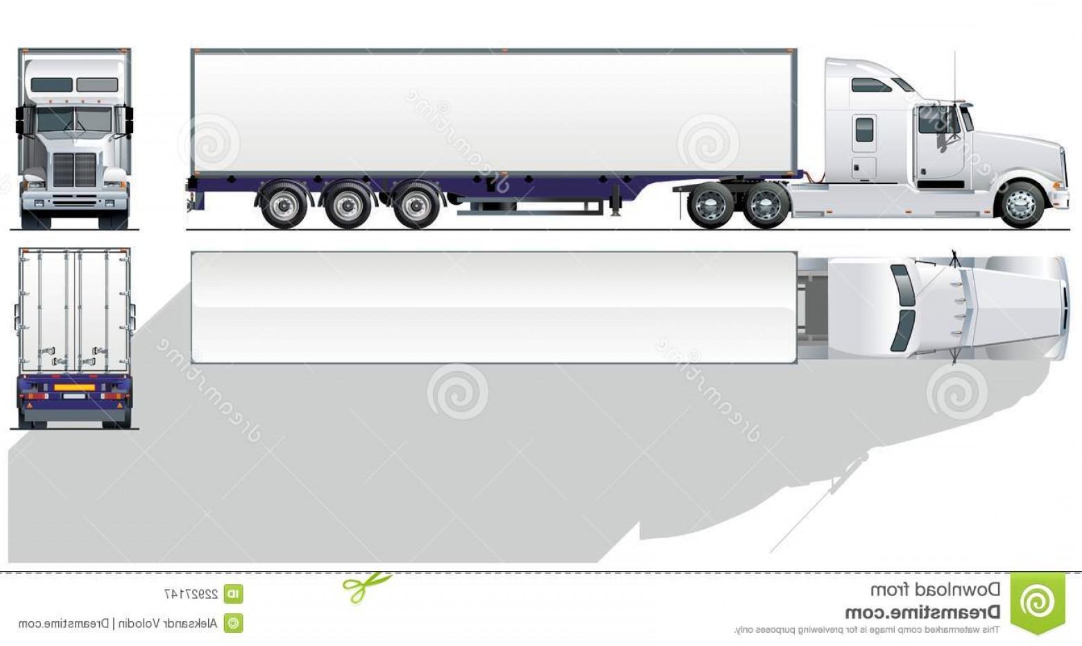 Semi Truck Vector Free At Vectorified Collection Of Semi Truck