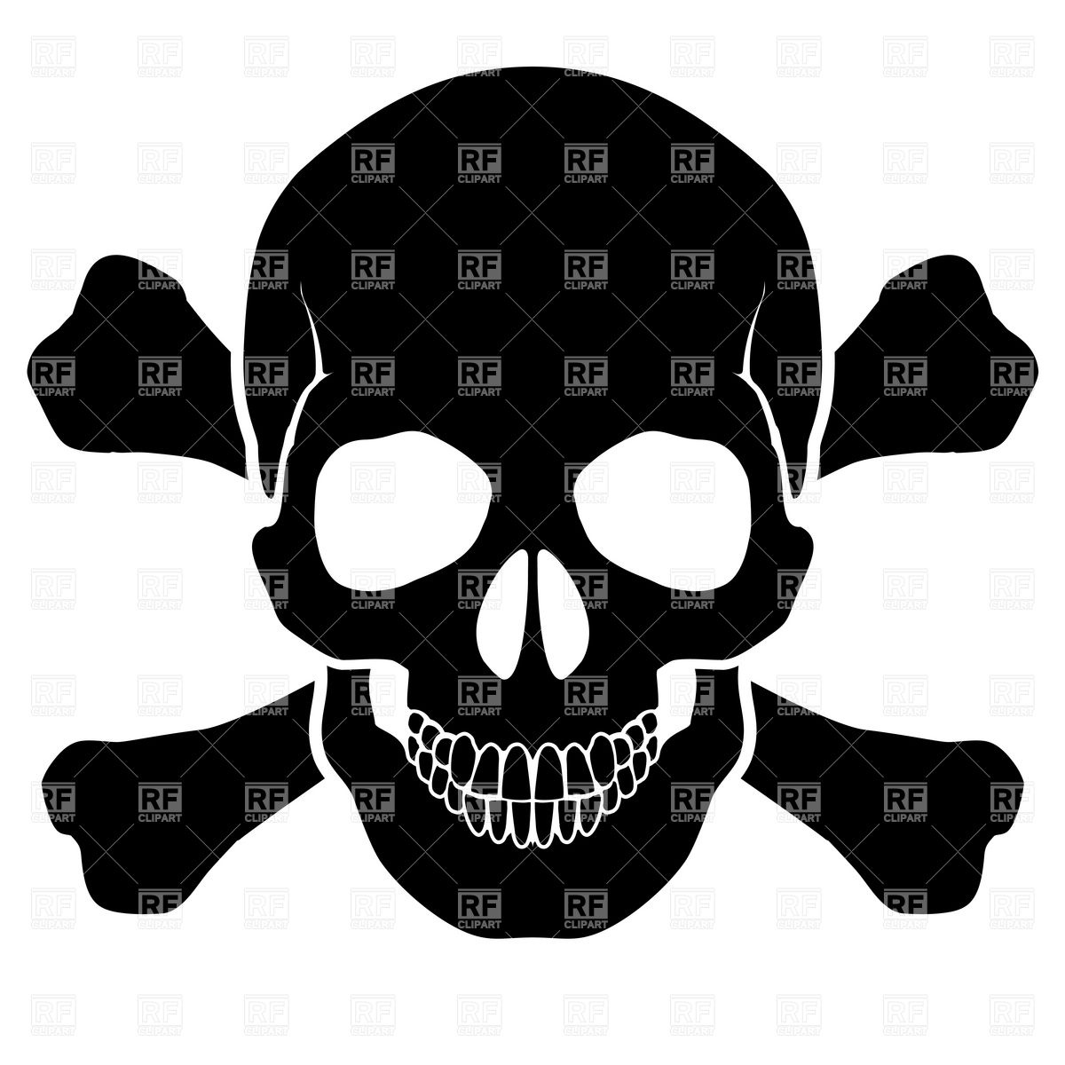 Skull And Bones Vector At Vectorified Collection Of Skull And