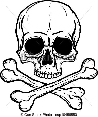 Skull And Bones Vector At Vectorified Collection Of Skull And