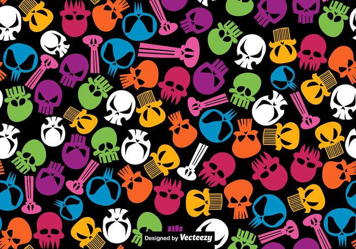 Skull Pattern Vector At Vectorified Collection Of Skull Pattern