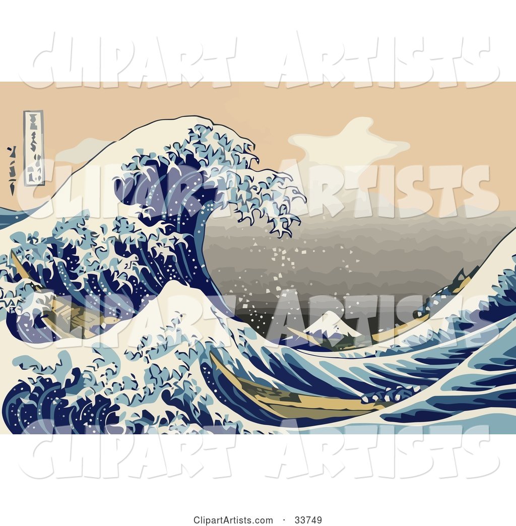 The Great Wave Vector At Vectorified Collection Of The Great Wave