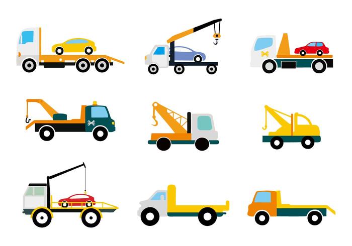 Tow Truck Vector At Vectorified Collection Of Tow Truck Vector