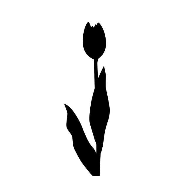 Tulip Silhouette Vector At Vectorified Collection Of Tulip