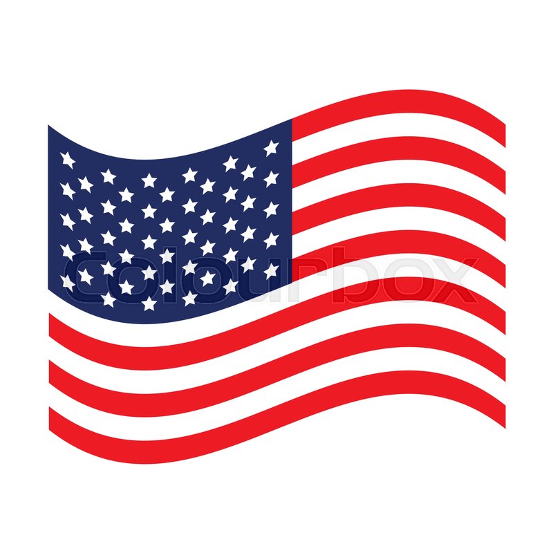 Us Flag Icon Vector At Vectorified Collection Of Us Flag Icon