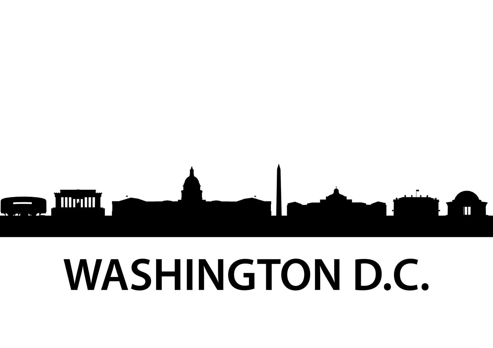 Washington Dc Skyline Vector At Vectorified Collection Of