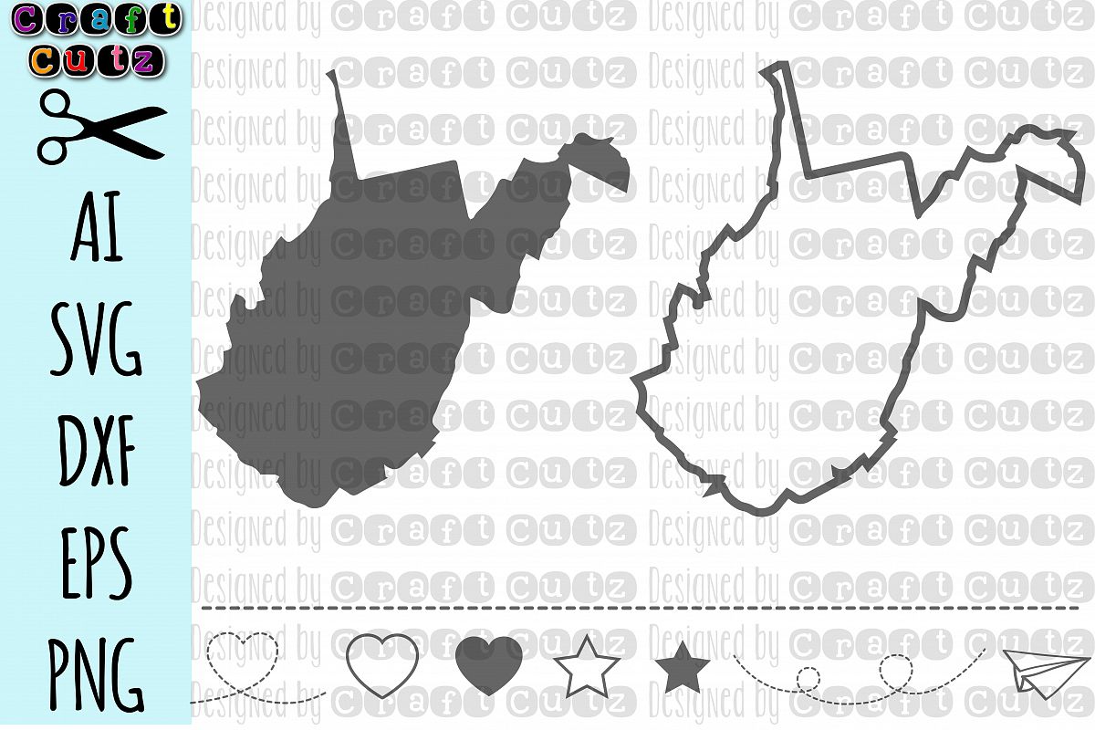 West Virginia Outline Vector At Vectorified Collection Of West