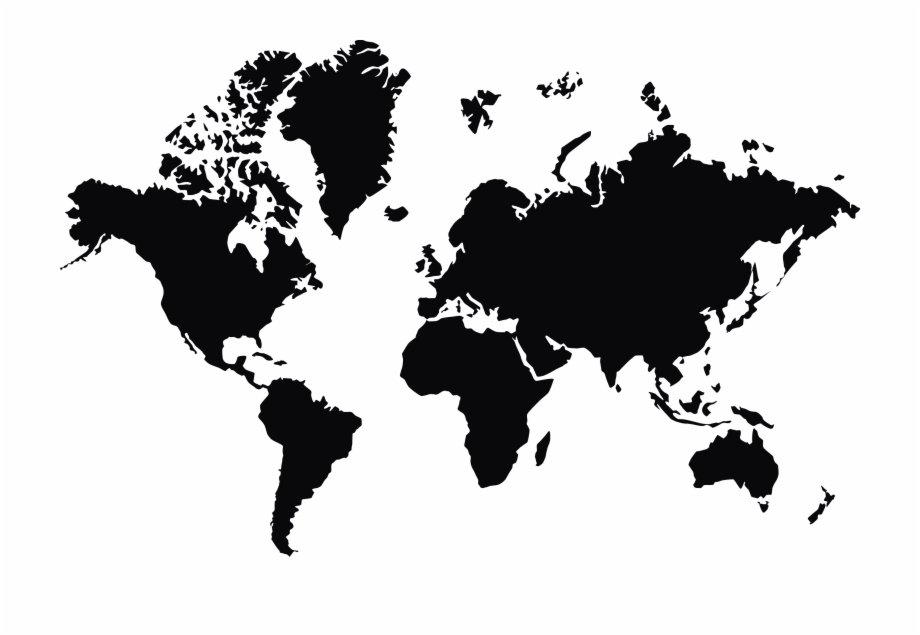 World Map Outline High Resolution Vector At Vectorified
