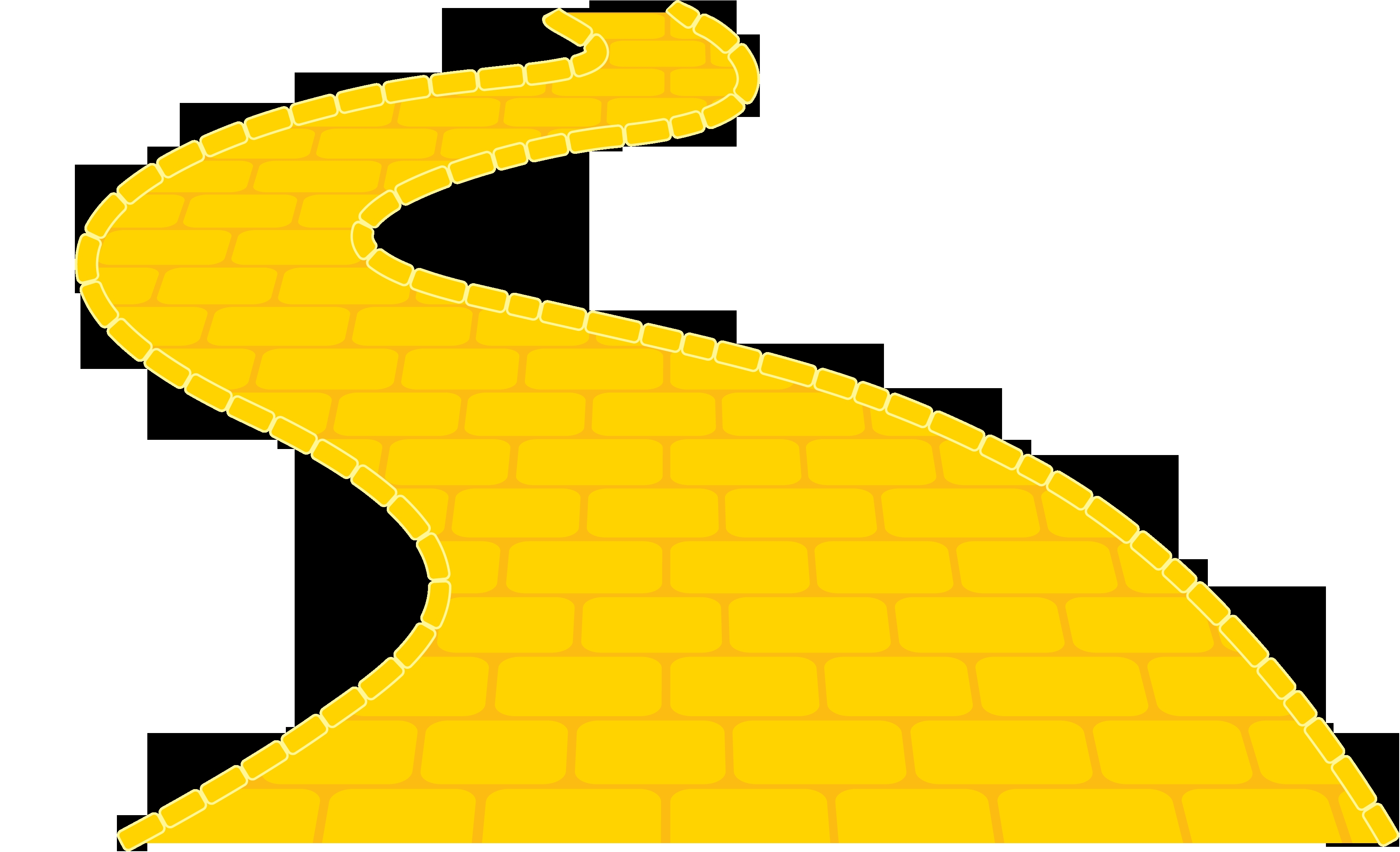 Yellow Brick Road Vector At Vectorified Collection Of Yellow